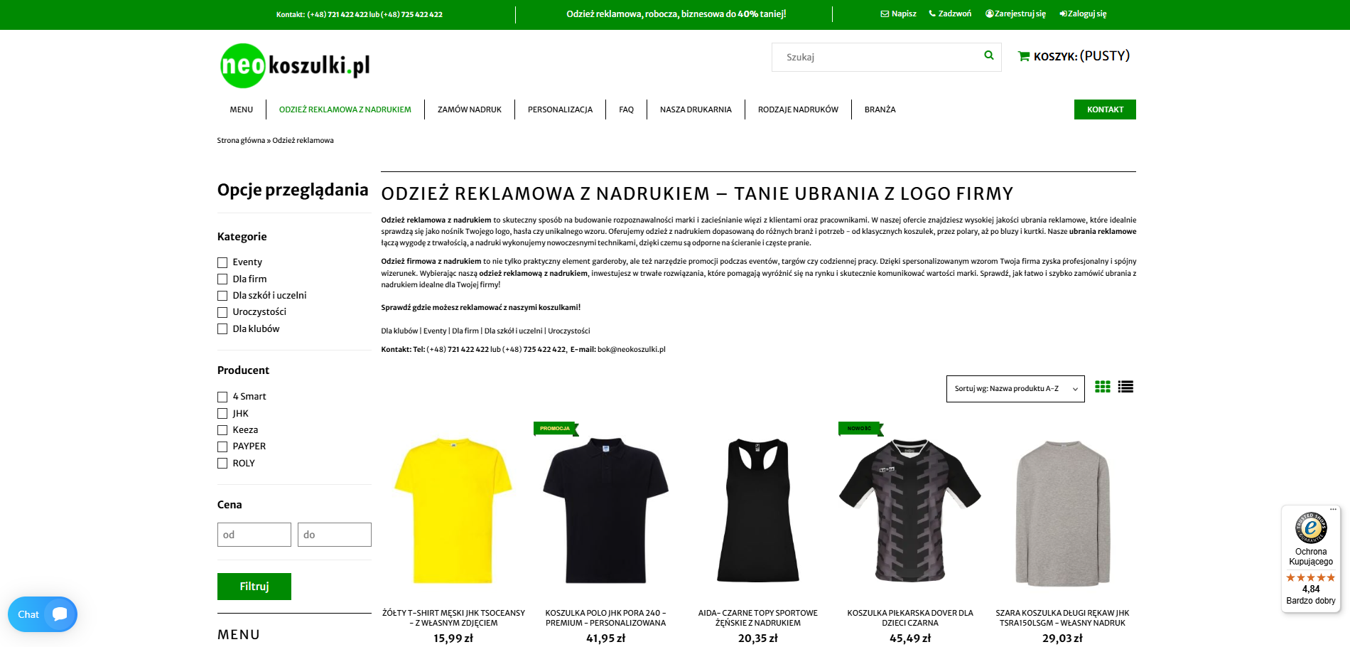Odzież z nadrukiem jako element strategii employer brandingowej